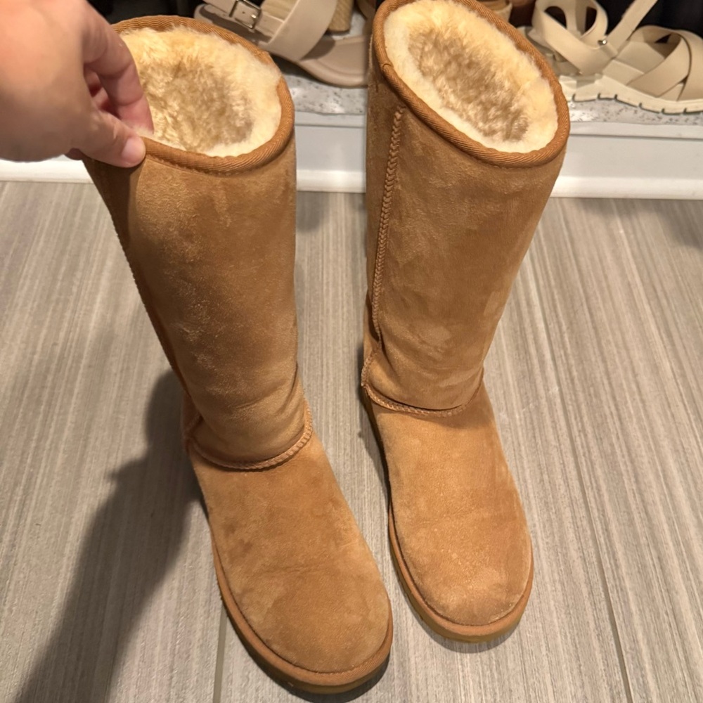 Ugg Boots - Tall - Tan Suede Women's Boots, like new